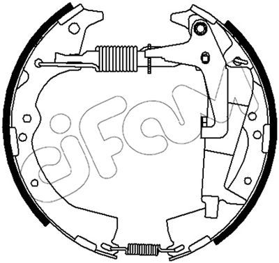 Комплект тормозных колодок CIFAM 151-498 для TOYOTA CROWN