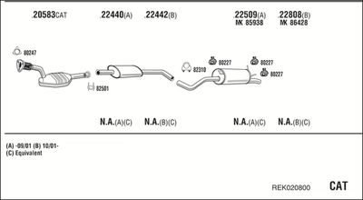Układ wydechowy WALKER REK020800