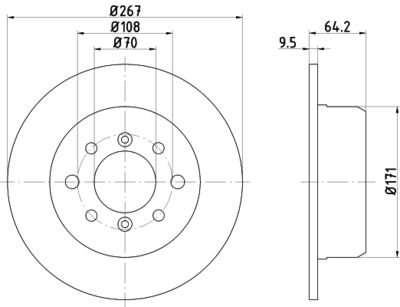 Тормозной диск TEXTAR 92062300 для ALFA ROMEO GT