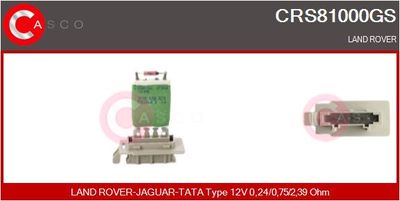 CASCO CRS81000GS Вентилятор салона  для LAND ROVER FREELANDER I Soft Top (L314) 2.0 DI 4x4