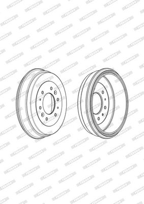 BREMSTROMMEL FERODO FDR329345 3