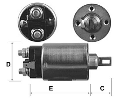 Elektromagnetický spínač, startér GM E8057