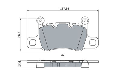 SET PLACUTE FRANA FRANA DISC BOSCH 0986424926 4