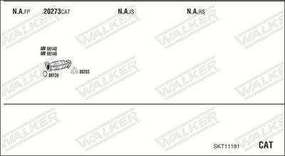 SISTEM DE ESAPAMENT WALKER SKT11191