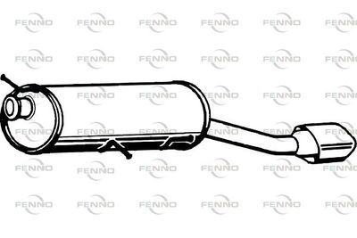 FENNO P4850 Глушитель выхлопных газов  для PEUGEOT 307 (Пежо 307)
