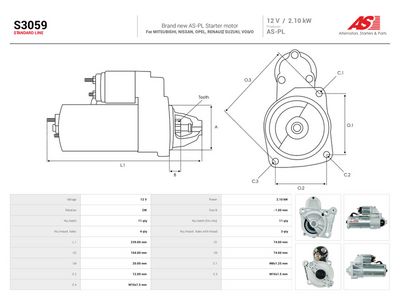 Starter AS-PL S3059