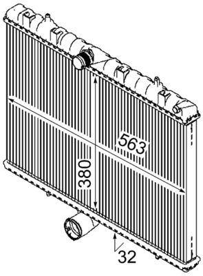 RADIATOR RACIRE MOTOR MAHLE CR889000S 1