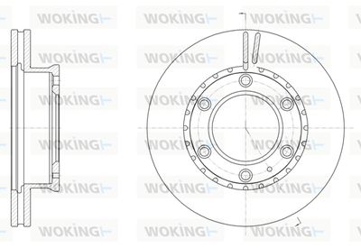 WOKING D61706.10 Тормозные диски  для MAZDA BT-50 Пикап (CD, UN) 2.5 MRZ-CD 4x4