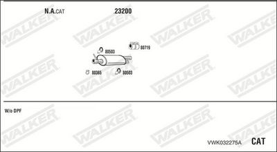 ABGASANLAGE WALKER VWK032275A
