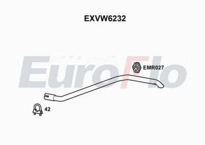 Zestaw tłumików, tłumik końcowy EUROFLO 1S0253681M