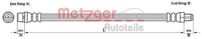Тормозной шланг METZGER 4110253 для AUDI A8