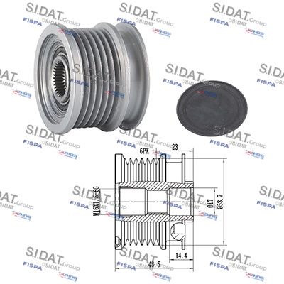 GENERATORFREILAUF FISPA 455184