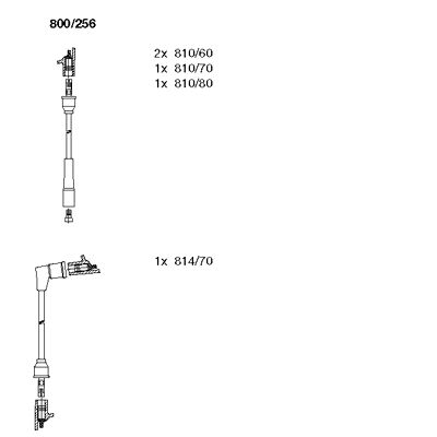 Комплект проводов зажигания BREMI 800/256 для FORD GRANADA