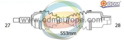 Приводной вал Multiparts 18-086130 для KIA NIRO