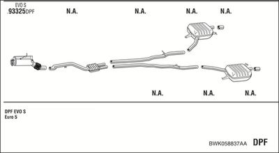 SISTEM DE ESAPAMENT WALKER BWK058837AA