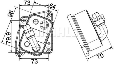 Oljekylare, motor MAHLE CLC 107 000P