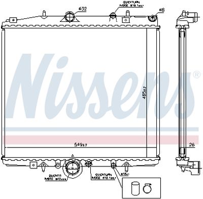 RADIATOR RACIRE MOTOR NISSENS 63695A 5