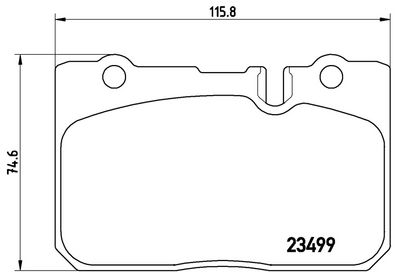 BREMSBELAGSATZ SCHEIBENBREMSE BREMBO P83039 1