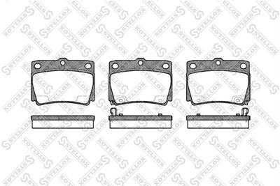 Комплект тормозных колодок, дисковый тормоз STELLOX 761 002B-SX для MITSUBISHI PAJERO