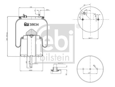 FEBI BILSTEIN Federbalg, Luftfederung
