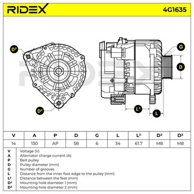 генератор RIDEX 4G1635