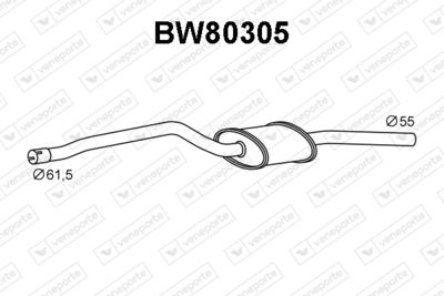 Предглушитель выхлопных газов VENEPORTE BW10305 для BMW X1