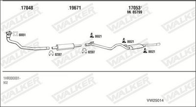 Изпускателна система WALKER VW25014