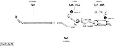 ABGASANLAGE BOSAL SYS18477