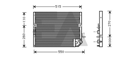 Конденсатор, кондиционер EACLIMA 30C71003 для TOYOTA 4 RUNNER