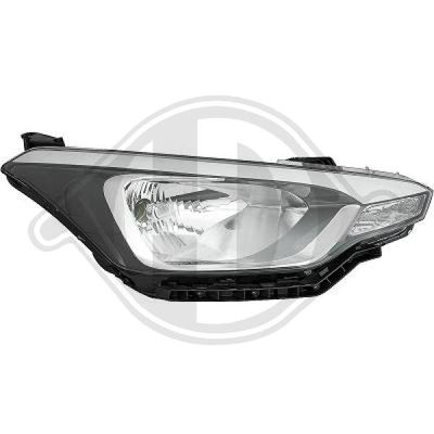 DIEDERICHS 6807082 Основная фара  для HYUNDAI i20 (Хендай И20)