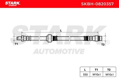 спирачен маркуч STARK SKBH-0820357