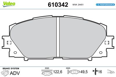 SET PLACUTE FRANA FRANA DISC VALEO 610342