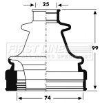 Bellow, drive shaft FIRST LINE FCB2798