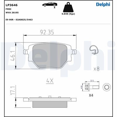 SET PLACUTE FRANA FRANA DISC DELPHI LP3646