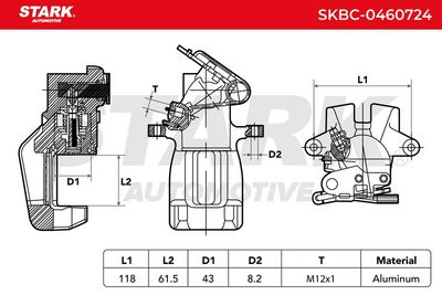спирачен апарат STARK SKBC-0460724