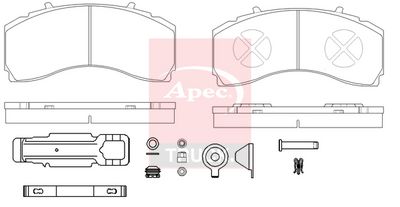 APEC Brake Pad Set, disc brake PAD29246K
