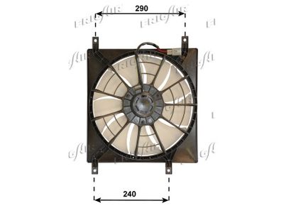 FRIGAIR 0504.2041 Вентилятор системы охлаждения двигателя  для FIAT SEDICI (Фиат Седики)