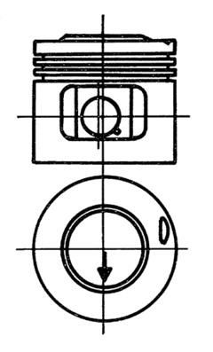 Поршень KOLBENSCHMIDT 93988630 для BERTONE FREECLIMBER