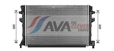 Низкотемпературный охладитель, интеркулер AVA QUALITY COOLING VNA2383