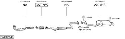 ABGASANLAGE BOSAL SYS02843