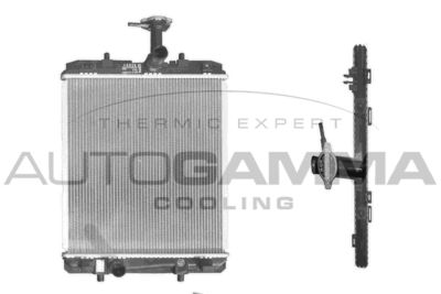 AUTOGAMMA 103683 Радиатор охлаждения двигателя  для TOYOTA AYGO (Тойота Аго)