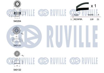 SET CUREA DE DISTRIBUTIE RUVILLE 550130 1
