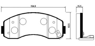 HSB GOLD HP1014 Тормозные колодки для KIA (Киа)