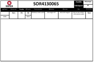 Гидравлический насос, рулевое управление EAI SOR4130065 для MINI MINI COOPER