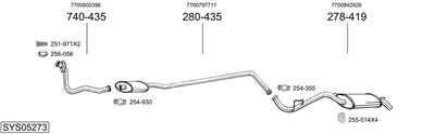 Układ wydechowy BOSAL SYS05273