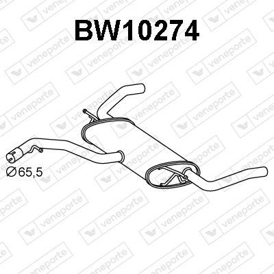 VENEPORTE BW10274 Глушитель выхлопных газов  для BMW X5 (Бмв X5)