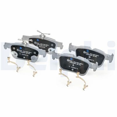 Remblokken set Achter ((EN) for electric vehicles  met een dempingskussen  met extra's), past: FORD USA MUSTANG MACH-E Electric 07.20-