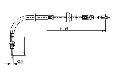 BOSCH Brake Cable BC2879 1987482879