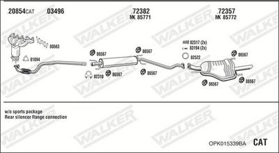 SISTEM DE ESAPAMENT WALKER OPK015339BA