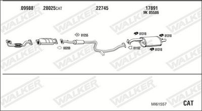 SISTEM DE ESAPAMENT WALKER MI61557